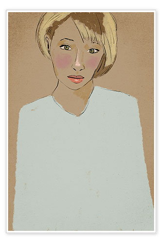 Poster Blonde girl