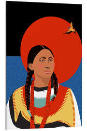 Magnettafel Sie blickt zum Horizont