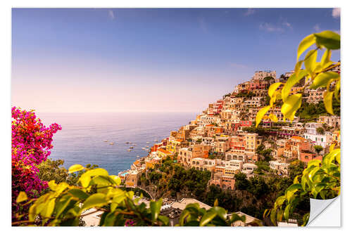 Sticker mural Beautiful Positano, Italy