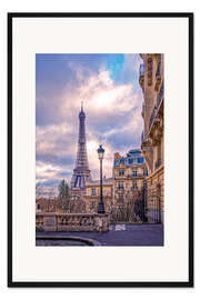 Gerahmter Kunstdruck Spaziergang durch Paris