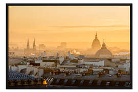 Gerahmter Kunstdruck Früh am Morgen in Paris