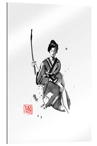 Galleritryk Geisha with katana