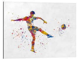 Aluminiumsbilde Soccer player XXV