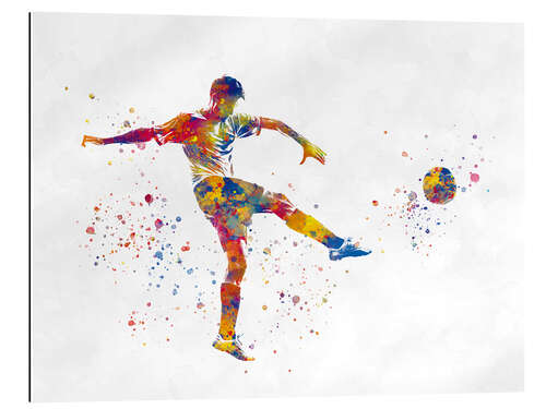 Tableau en plexi-alu Soccer player XXV