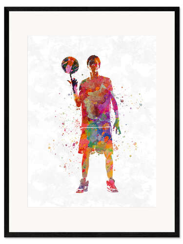 Framed art print Basketball player XII