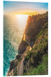 Acrylic print Coast of Capo Noli, Liguria