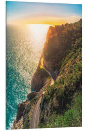 Aluminium print Coast of Capo Noli, Liguria