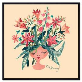 Gerahmter Kunstdruck Keep Blooming