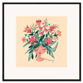 Framed art print Keep Blooming