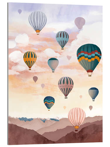 Gallery print Hot air balloons in the sky