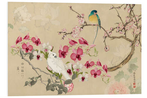 Tableau en PVC Chinoiserie with birds II