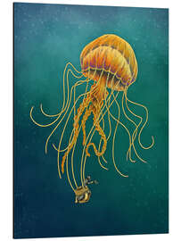 Magnettafel Der Quallen-Ballon