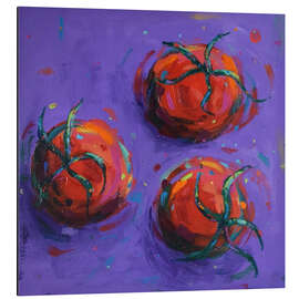 Magnettafel Tomaten auf lila