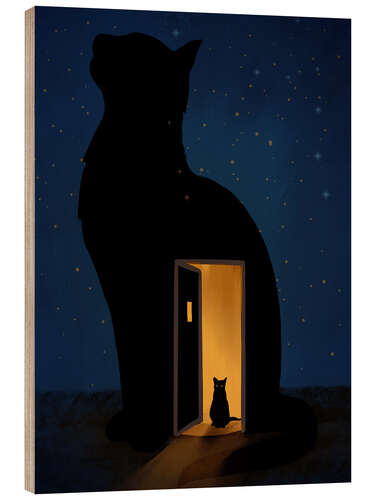 Tableau en bois Welcome Home