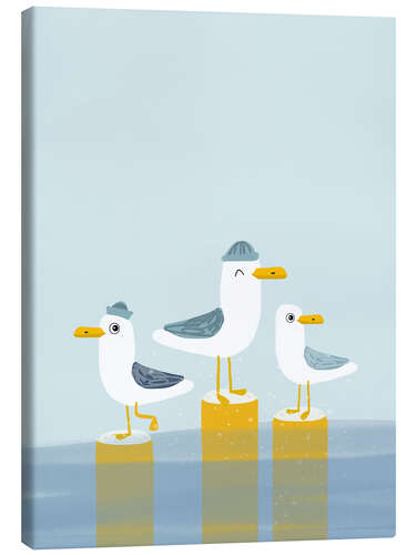 Canvas print Hey you seagulls