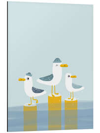 Magnettafel Moin ihr Möwen