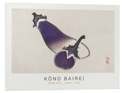 Tableau en PVC Eggplants, Kono Bairei, 1895