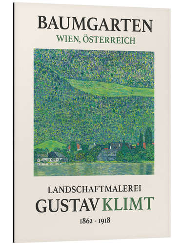 Stampa su alluminio Litzlberg on the Attersee, Baumgarten Edition