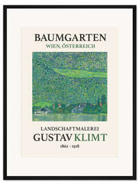 Gerahmter Kunstdruck Litzlberg am Attersee, Baumgarten Edition