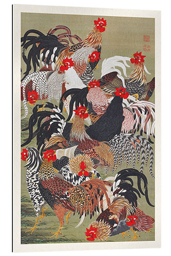 Gallery print Flock of Roosters (Group of Chickens)