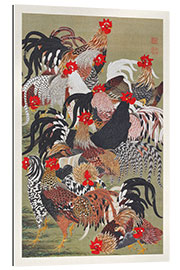 Gallery print Flock of Roosters (Group of Chickens)