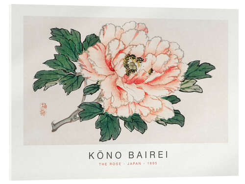 Acrylic print The Rose, Kono Bairei, 1895