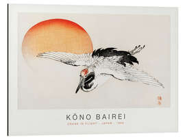 Magnettafel Crane in Flight, Kono Bairei, 1895