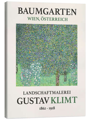 Canvastavla Rosebushes Beneath the Trees, Baumgarten Edition