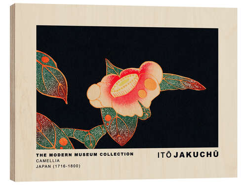 Wood print Camellia, Ito Jakuchu