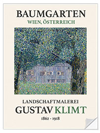 Selvklebende plakat The Farmhouse, Baumgarten Edition