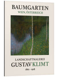 Magnettafel Seeufer mit Birken, Baumgarten Edition