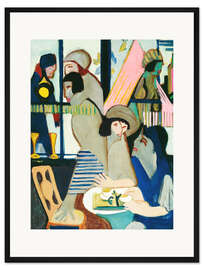 Gerahmter Kunstdruck Das Café