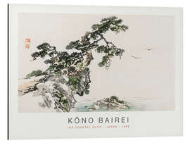 Magnettafel The Coastal Cliff, Kono Bairei, 1895