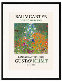 Gerahmter Kunstdruck Bauerngarten, Baumgarten Edition