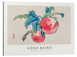 Aluminium print Peaches, Kono Bairei, 1895