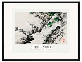 Gerahmter Kunstdruck Falling Waters, Kono Bairei, 1895