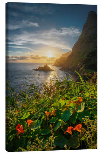 Canvastavla Sunrise in paradise, Madeira