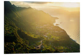 Aluminium print At the coast of Madeira