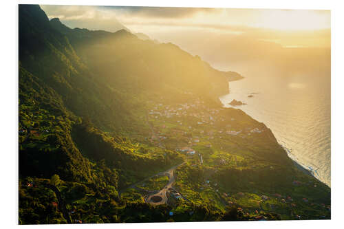 Foam board print At the coast of Madeira