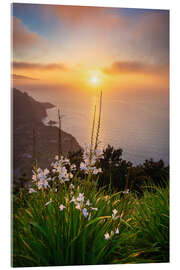 Acrylglasbild Sonnenuntergang im Paradies, Madeira