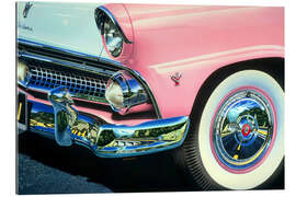 Galleriprint Pink Vintage Classic Car