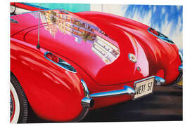 PVC-tavla Red Vintage Classic Car