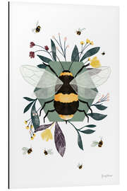 Magnettafel Bienen und Blumen