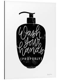 Magnettafel Wash Your Hands Properly