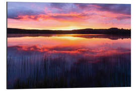 Magnettafel Sonnenaufgang am See