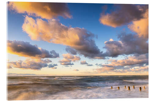 Acrylic print Cloudy sky over the Baltic Sea