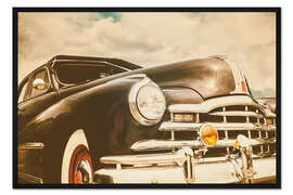 Gerahmter Kunstdruck Das klassische Auto der 50er