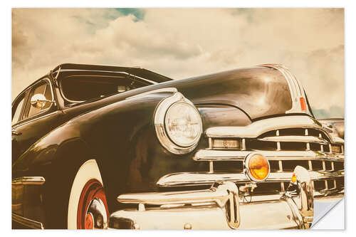 Selvklebende plakat The Classic 50s American Car