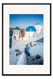Gerahmter Kunstdruck Erinnerungen an Santorini