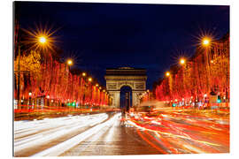 Cuadro de plexi-alu París, festivamente iluminada